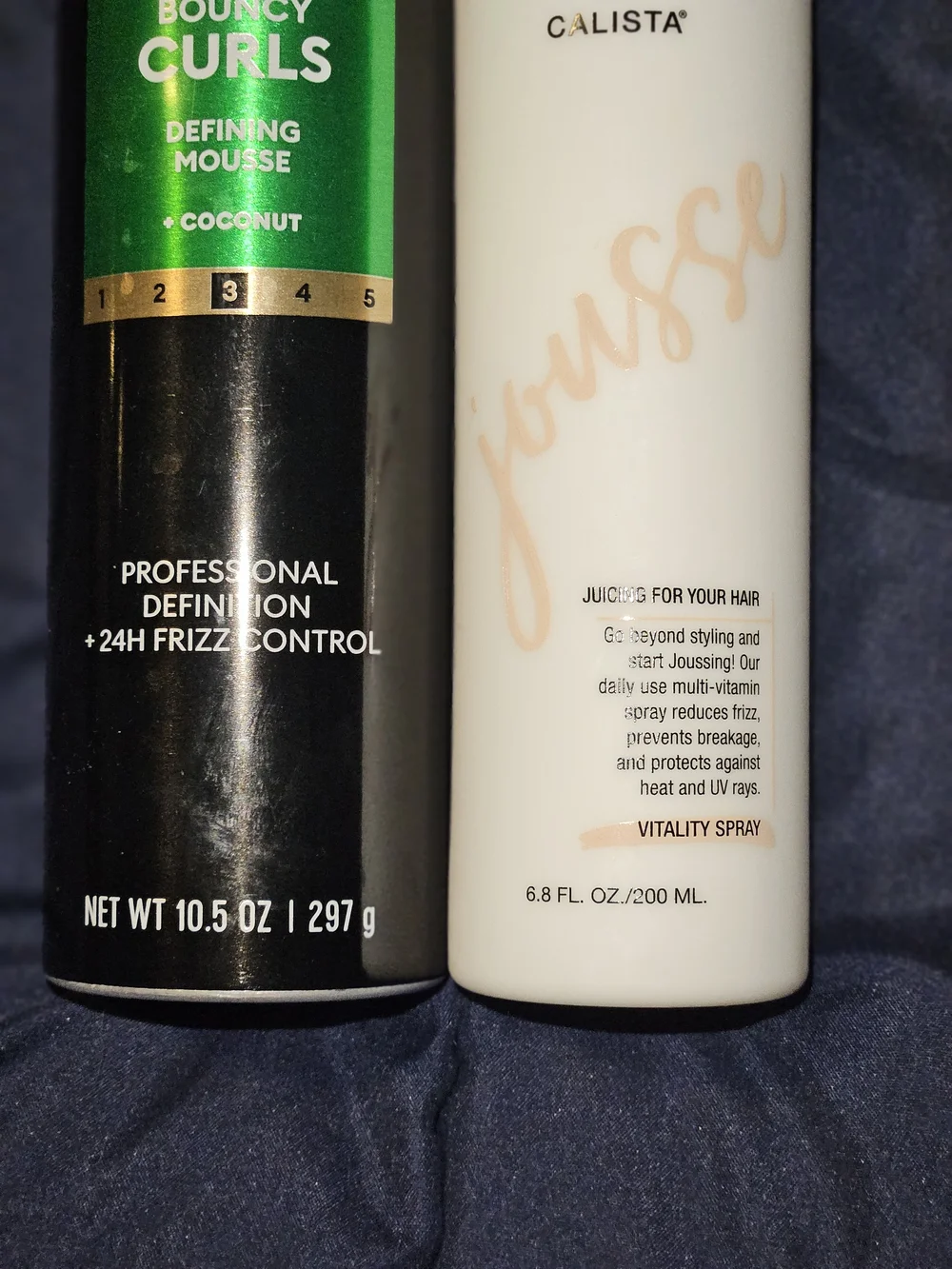 Calista Jousse Vitality Spray 6.8 oz & TRESemmé Bouncy Curls Mousse Bundle